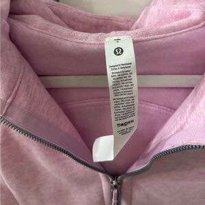 Lululemon scuba full zip hoodie – pink – size 4